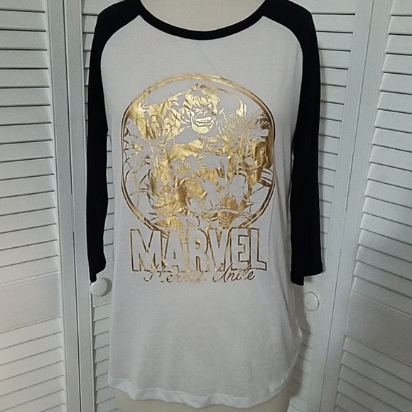 Marvel Heros Unite quarter sleeve size L - Picture 1 of 8